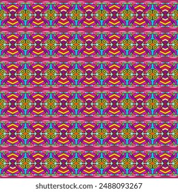 vector of traditional Indonesian ethnic fabric motifs