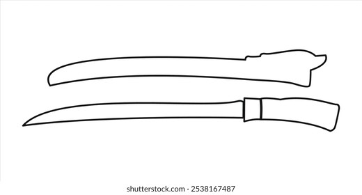 Vector de armas tradicionales indonesias