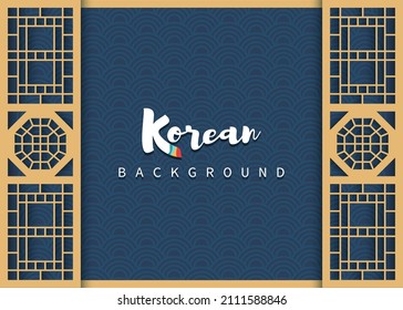 Vector of traditional korean background