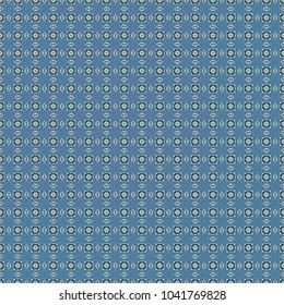 Vector traditional muslim background in brown, blue and gray colors. East culture, indian heritage, arabesque, persian motif. Seamless arabic geometric pattern.