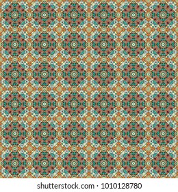 Vector traditional oriental background. Tribal ethnic arabic, indian, turkish patern ornament. Seamless pattern with the pre-existing geometry in the drawing.