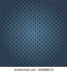 Vector traditional ornamental flower pattern on dress mockup. Can be used in dressing clothes, textiles. Embroidery colorful trend floral seamless pattern in gray, black and blue colors.