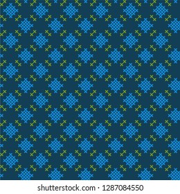 Vector traditional seamless pattern  knitted