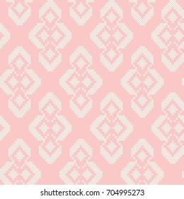 vector traditional seamless patterns rhombus knitted