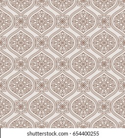 Vector Traditional Seamless Wallpaper Stock Vector (Royalty Free ...