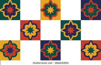Vector of traditional tent design for wedding card. Indian or Pakistani cultural motif or tile for premium advertising campaign.