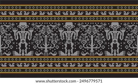 Vector traditional weaving of Sumba - East Nusa Tenggara - Indonesia