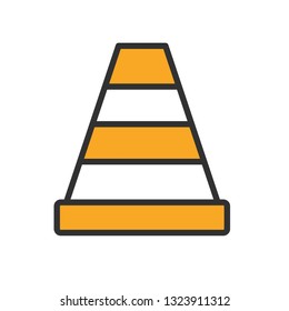 Vector Traffic Cone Icon