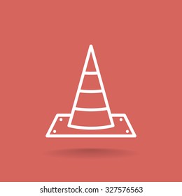 Vector traffic cone icon