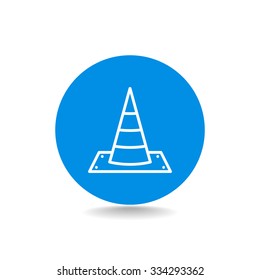 Vector traffic cone icon