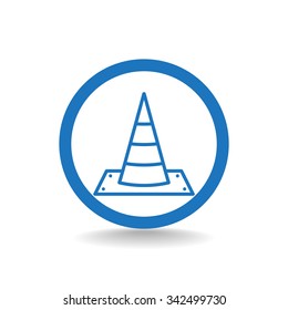 Vector traffic cone icon