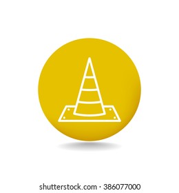 Vector traffic cone icon