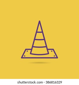 Vector traffic cone icon