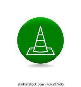 Vector traffic cone icon