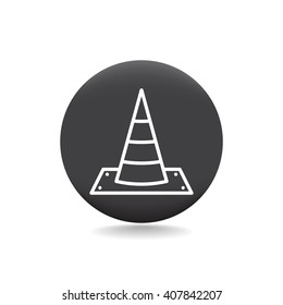 Vector traffic cone icon