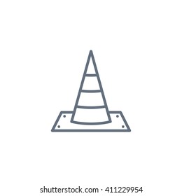 Vector traffic cone icon