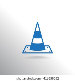 Vector traffic cone icon
