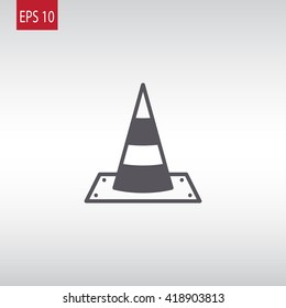 Vector traffic cone icon