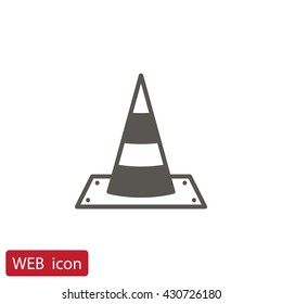 Vector traffic cone icon
