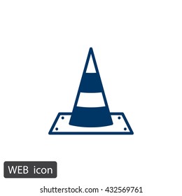 Vector traffic cone icon
