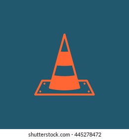 Vector traffic cone icon