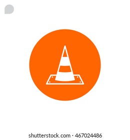 Vector traffic cone icon