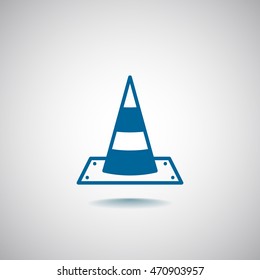 Vector traffic cone icon
