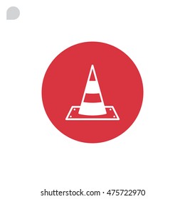 Vector traffic cone icon
