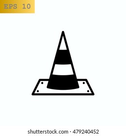 Vector traffic cone icon