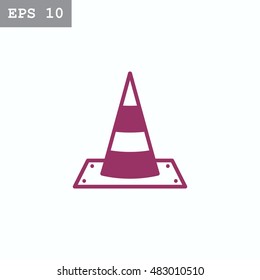 Vector traffic cone icon