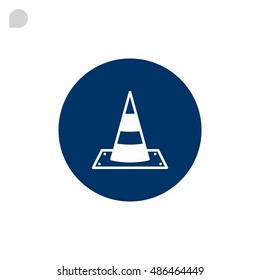 Vector traffic cone icon