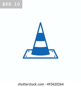Vector traffic cone icon
