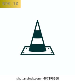 Vector traffic cone icon