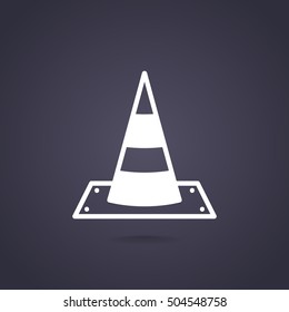 Vector traffic cone icon