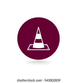 Vector traffic cone icon