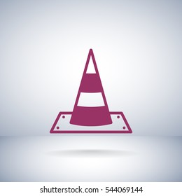 Vector traffic cone icon