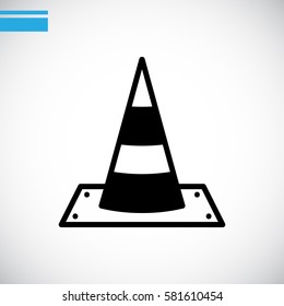 Vector traffic cone icon