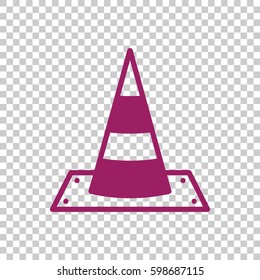 Vector traffic cone icon