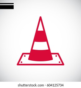 Vector traffic cone icon
