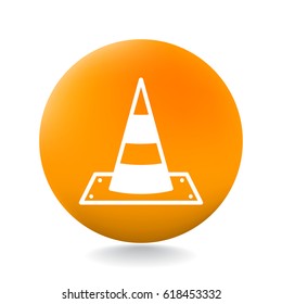 Vector traffic cone icon