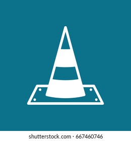 Vector traffic cone icon
