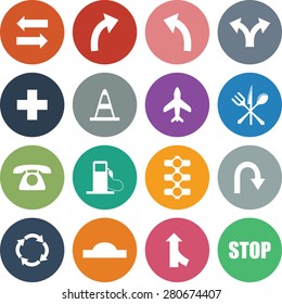 vector traffic Icons. Eps-10.