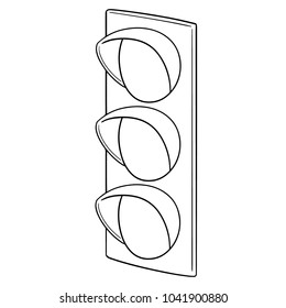 vector of traffic light