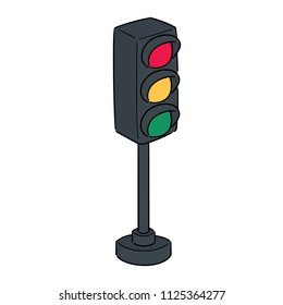 vector of traffic light