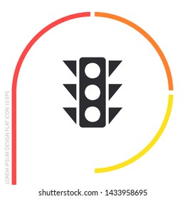 Vector traffic light Icon . Lorem Ipsum Illustration design