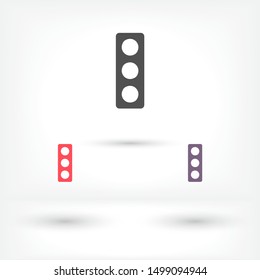 Vector traffic light Icon . Lorem Ipsum Illustration design