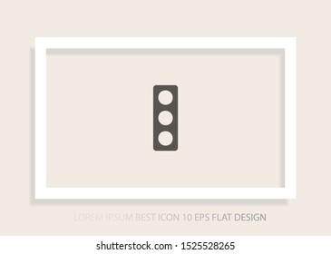 Vector traffic light Icon . Lorem Ipsum Illustration design