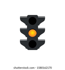 Vector traffic light icon. Transportation traffic light symbol icon