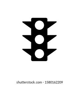 Vector traffic light icon. Transportation traffic light symbol icon