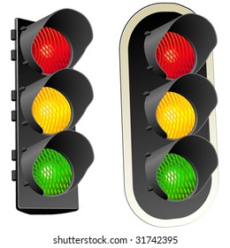 Vector traffic lights.